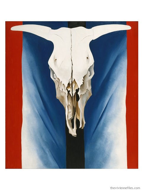 Build a Capsule Wardrobe by Starting with Art: Cow's Skull: Red, White and Blue by Georgia O'Keeffe