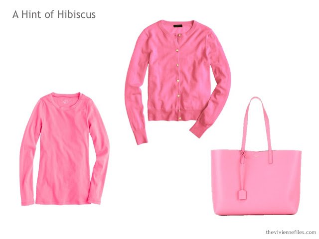 How to wear a hint of Hibiscus pink in the capsule wardrobe