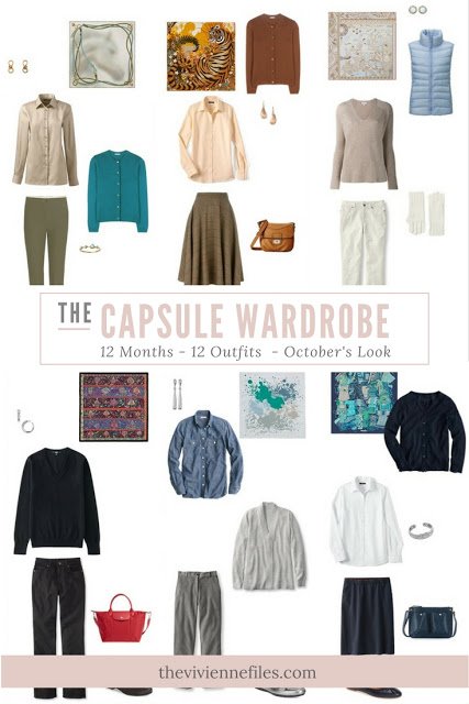 12 capsule wardrobe outfits for 12 months