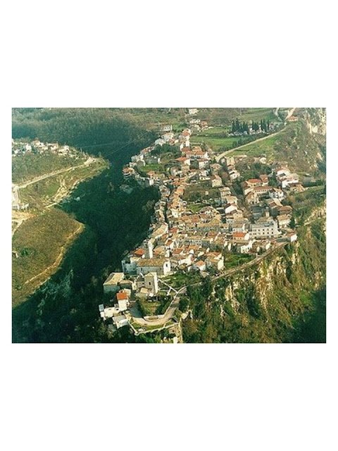 aerial view of Roccamorice, Abruzzo, Italy