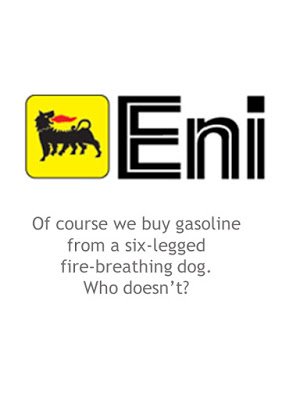 the Eni six-legged fire-breathing dog