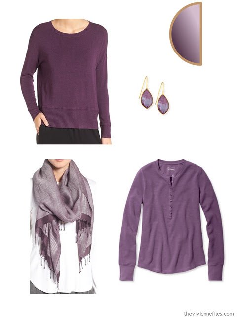 Capsule wardrobe color palette in grey and purple inspired by art: El Trovador by Claudio Bravo