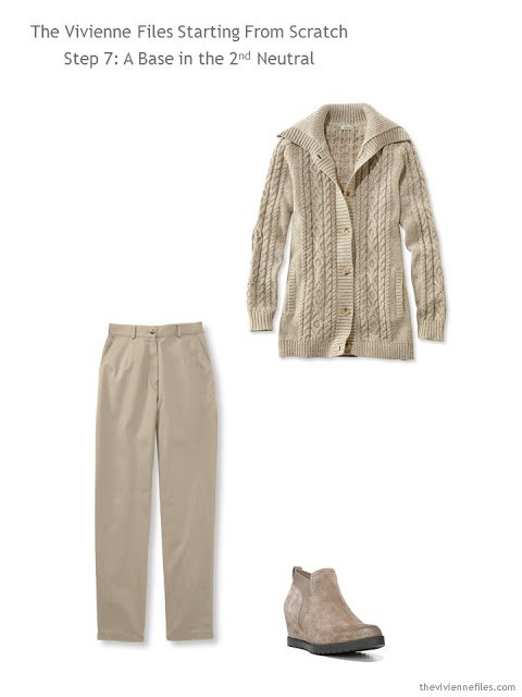 3 Starting From Scratch capsule wardrobe pieces in khaki