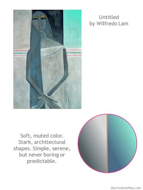 Untitled by Wilfred Lam with color scheme and style ideas, featured on The Vivienne Files