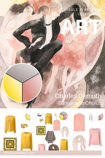 The French 5-Piece Wardrobe Inspired by In Vaudeville: Dancer with Chorus by Charles Demuth