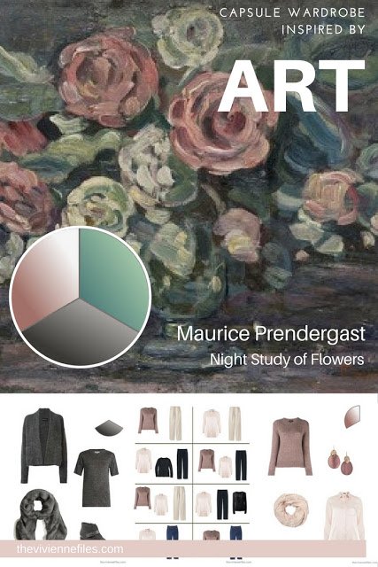 Capsule Wardrobe inspired by Art: Night Study of Flowers by Maurice Prendergast