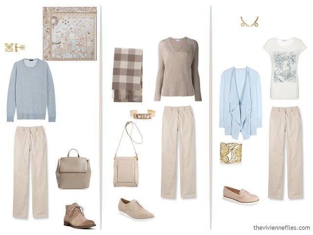 November's Capsule Wardrobe outfits in 6 color palettes