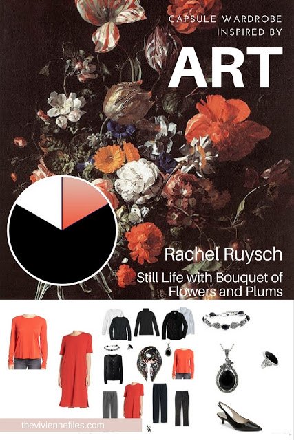 The French 5-Piece Wardrobe Starts with Art: Still Life with Bouquet of Flowers and Plums by Rachel Ruysch