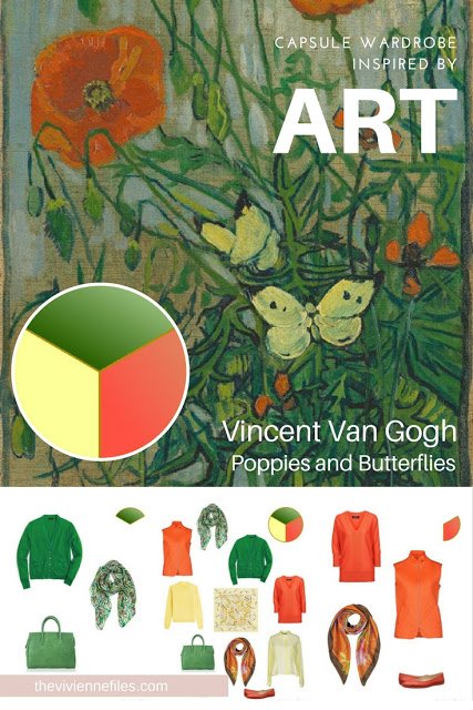 The French 5-Piece Wardrobe Start with Art: Poppies and Butterflies by Vincent Van Gogh