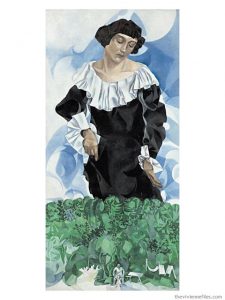 Marc Chagall - Femme au Col Blanc