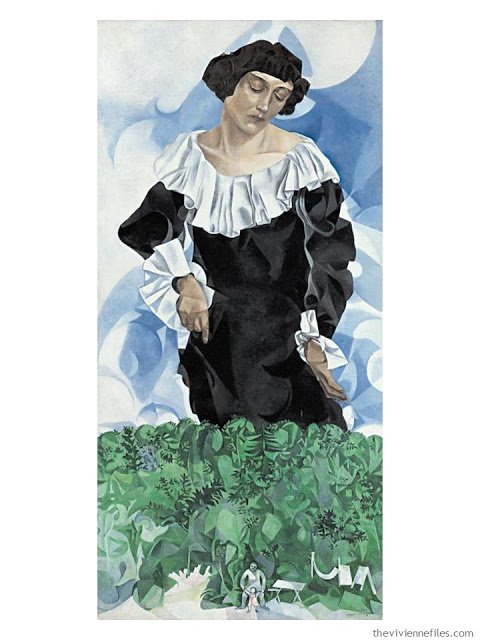 Femme au Col Blanc by Marc Chagall