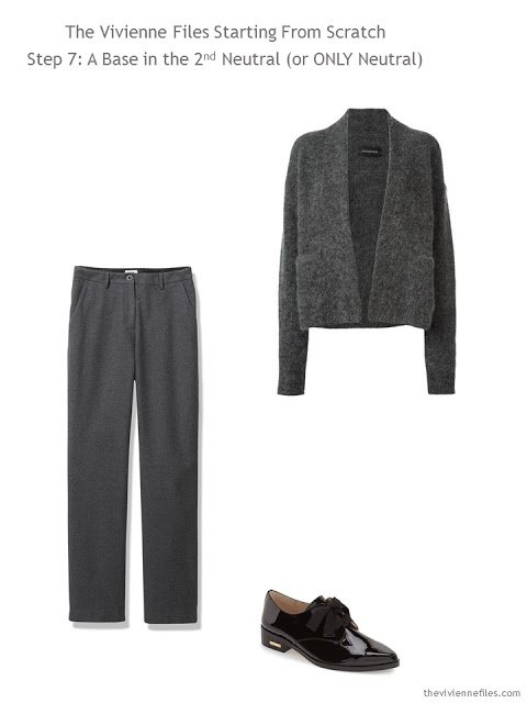 A core wardrobe in grey for a capsule wardrobe