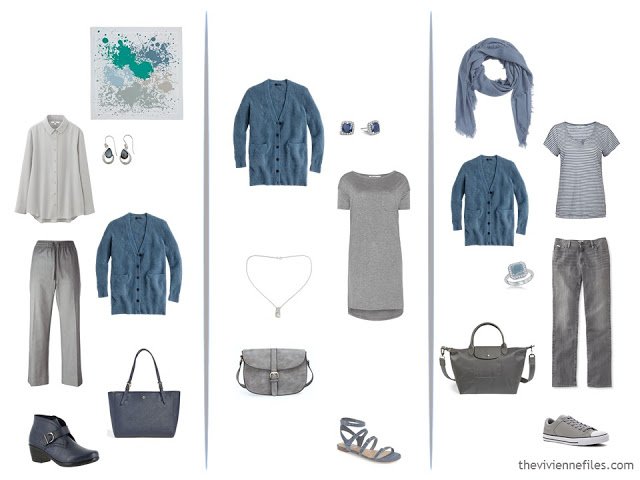 How to evaluate a capsule wardrobe with a grey based color palette