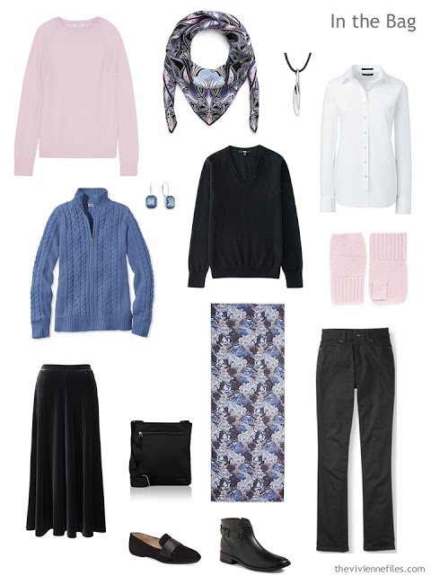 A travel capsule wardrobe inspired by a color palette from Paysage by Pablo Picasso