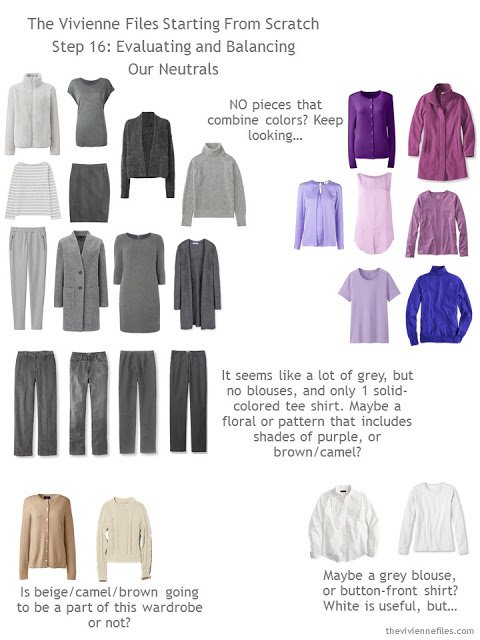 How to build a capsule wardrobe from scratch - evaluating neutral colors