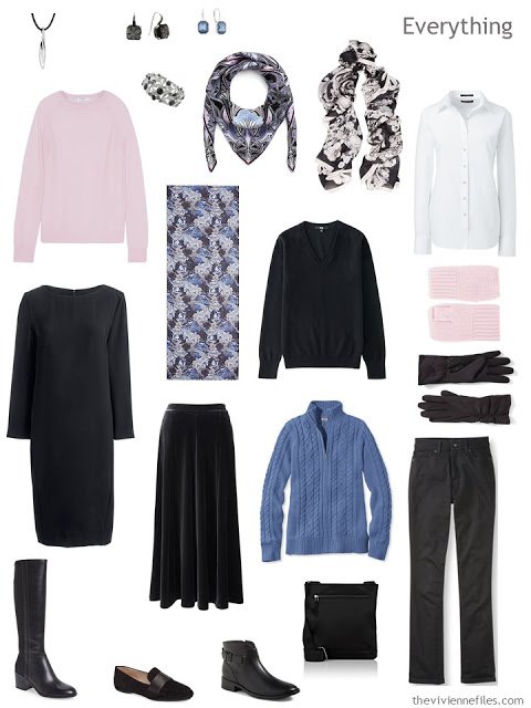 A travel capsule wardrobe inspired by a color palette from Paysage by Pablo Picasso