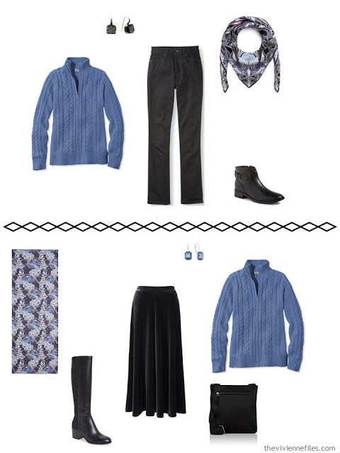 A travel capsule wardrobe inspired by a color palette from Paysage by Pablo Picasso