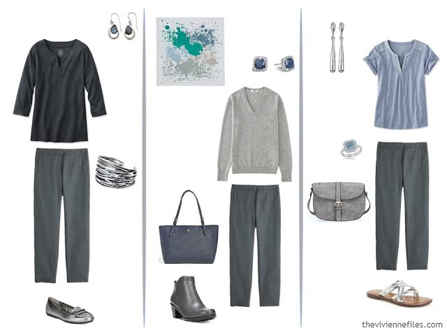 How to evaluate a capsule wardrobe with a grey based color palette