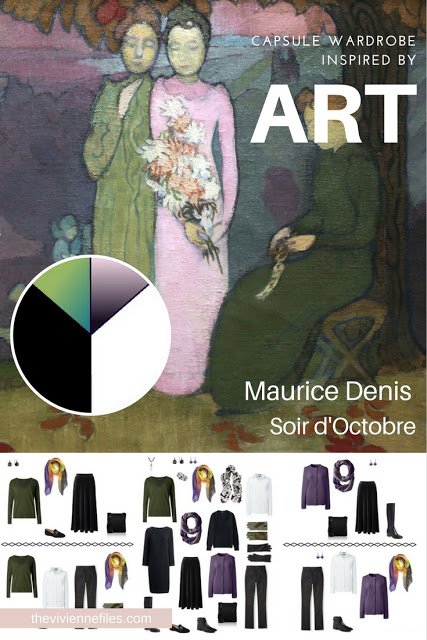 A Travel Capsule Wardrobe inspired by Art: Soir d'Octobre by Maurice Denis