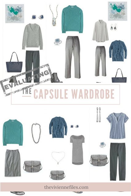 How to evaluate a capsule wardrobe with a grey based color palette