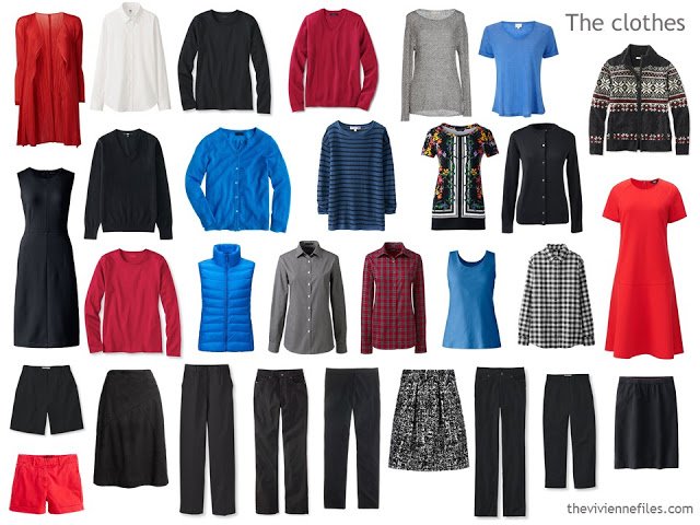 How to evaluate a capsule wardrobe with a black based color palette