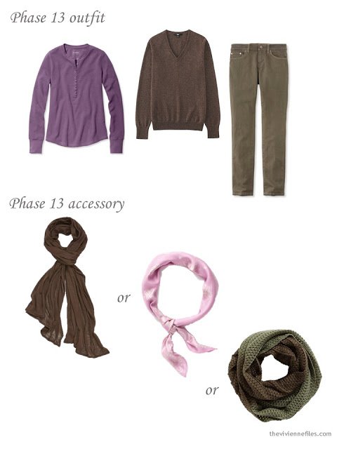 How to choose an accent color scarf