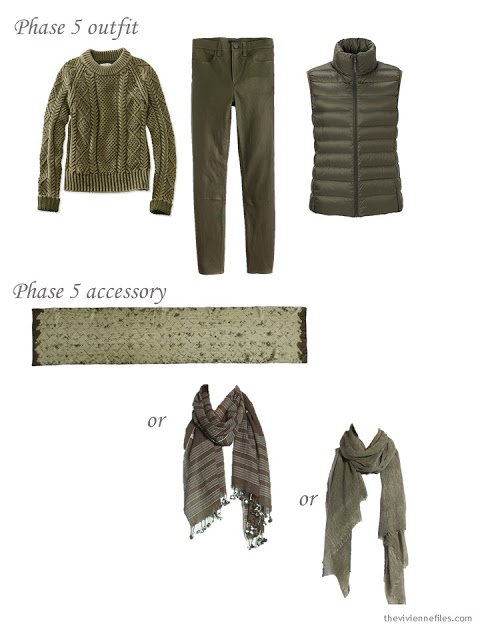 How to choose an olive green scarf