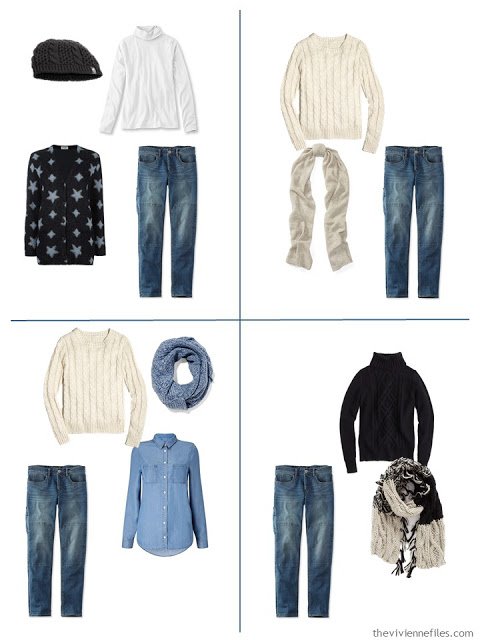 A winter travel capsule wardrobe inspired by Winter Scene in Moonlight by Henry Farrer