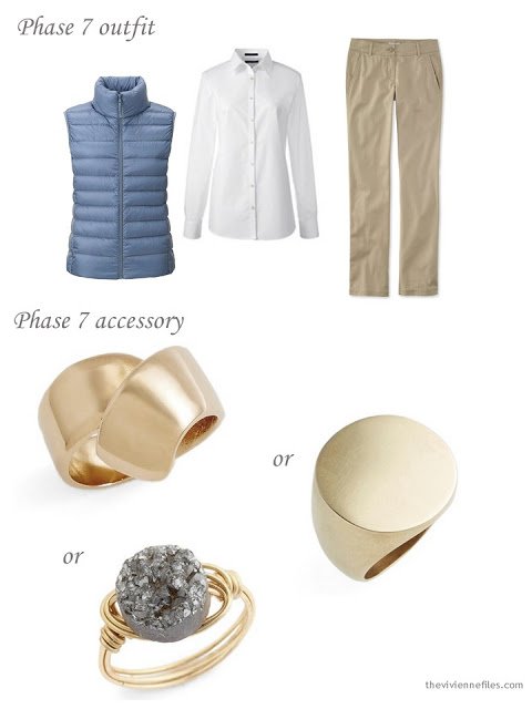 Adding a gold ring to a capsule wardrobe