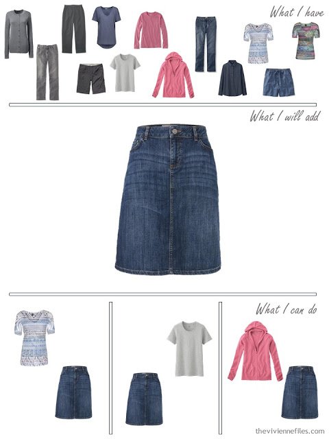 how to add a denim skirt to your wardrobe