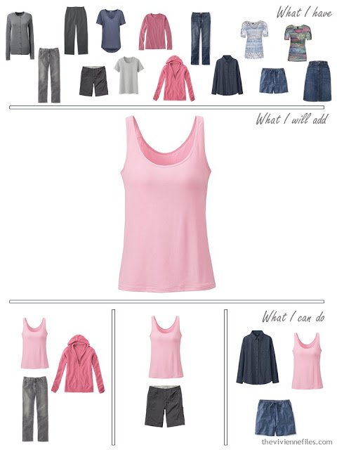 how to add a pink tank top to your wardrobe