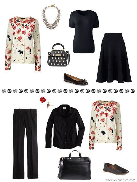 How to Assemble a Warm-Weather Capsule Wardrobe - Bavarian Cream Tossed Floral Cardigan