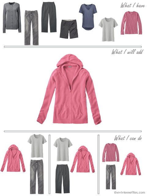 how to add a pink hooded sweater to your wardrobe
