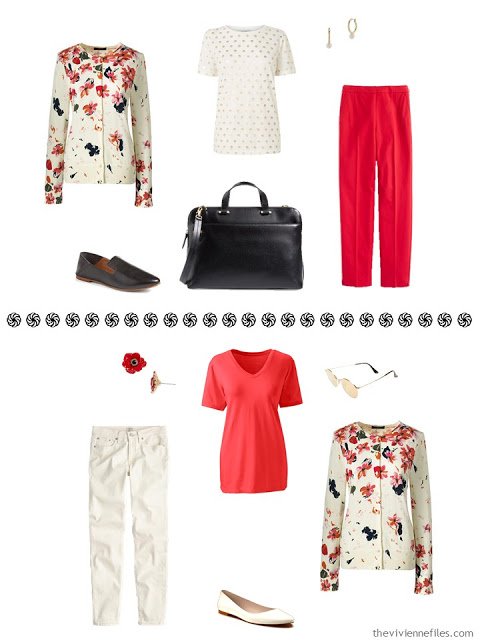 How to Assemble a Warm-Weather Capsule Wardrobe - Bavarian Cream Tossed Floral Cardigan