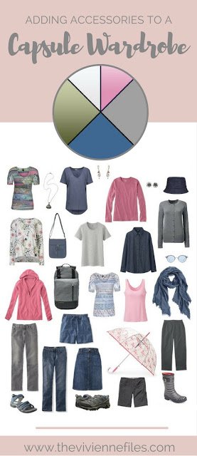 How to Accessorize a travel capsule wardrobe with lots of denim