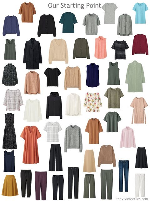 50-piece unedited wardrobe