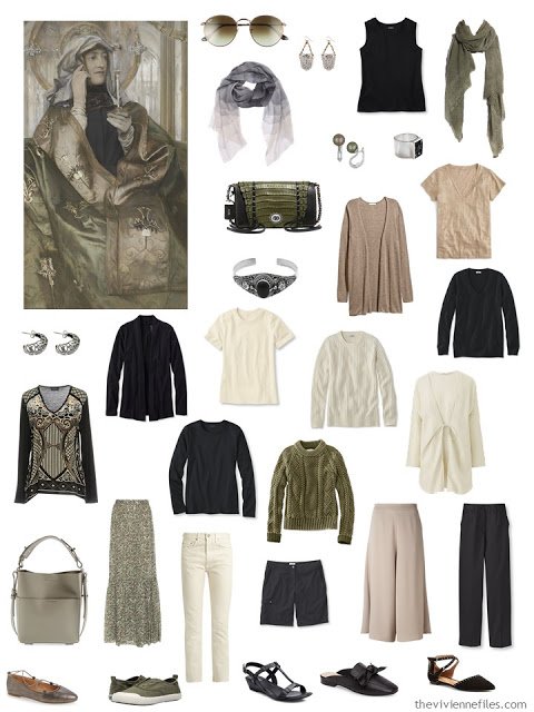 L'Encens by Ferrand Khnopff with a wardrobe inspired by the painting