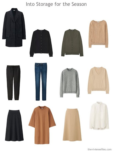 12 garments to store until cooler weather