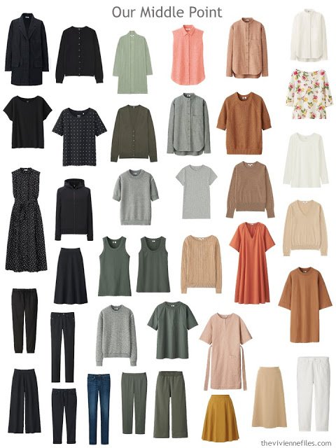 A wardrobe, edited to remove incompatible colors