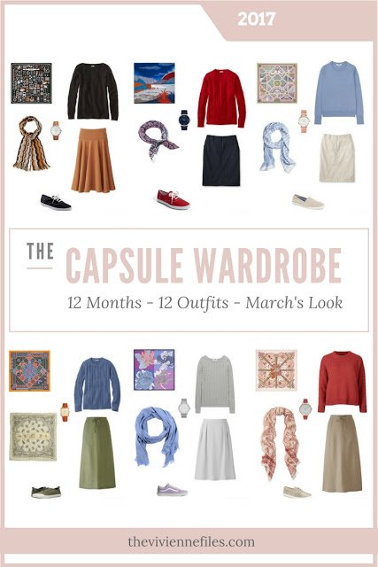 Build a Capsule Wardrobe in 12 Months, 12 Outfits - March 2017