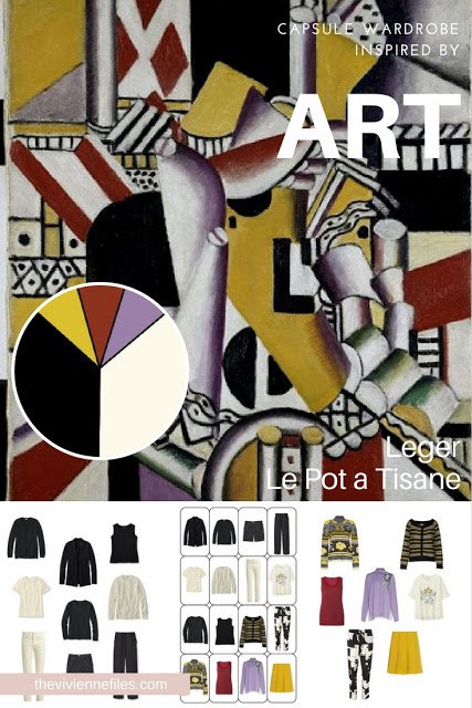 How to Accent a Neutral Capsule Wardrobe with Brights - Start with Art: Le Pot a Tisane by Leger