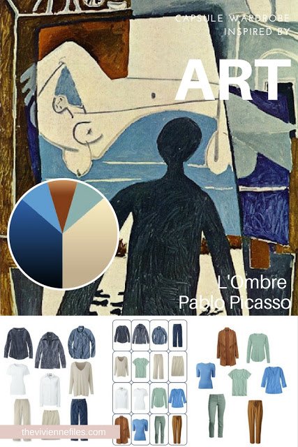 Accents for a Denim and Khaki Wardrobe - Start with Art: L'Ombre by Pablo Picasso