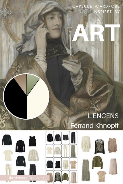 How to Personalize Neutrals in a Capsule Wardrobe - Start With Art: L'Encens by Ferrand Khnopff