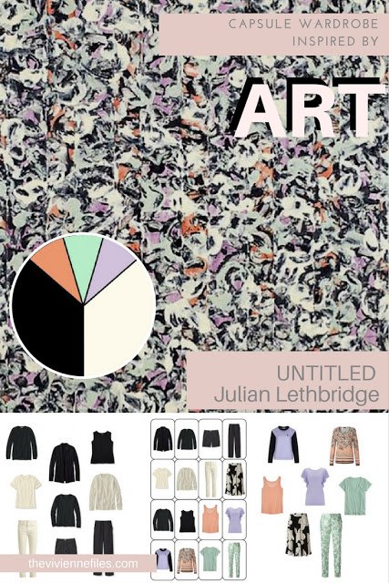 How to accent a neutral capsule wardrobe by Starting with Art: Untitled by Julian Lethbridge