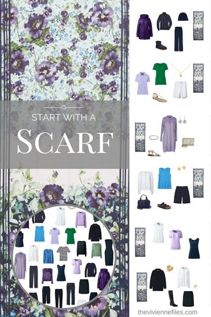 How to Gradually Build a Capsule Wardrobe: Start with a Scarf - Ted Baker Enchantment 