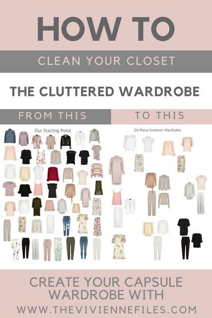 How to Use the Functional Method to clean a Cluttered Wardrobe and create a summer capsule wardrobe