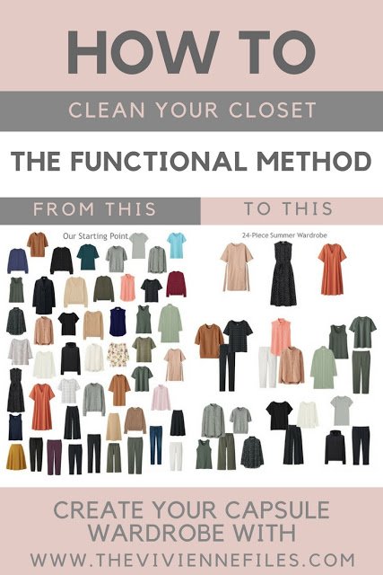 How to clean your closet and build a summer capsule wardrobe using the functional method