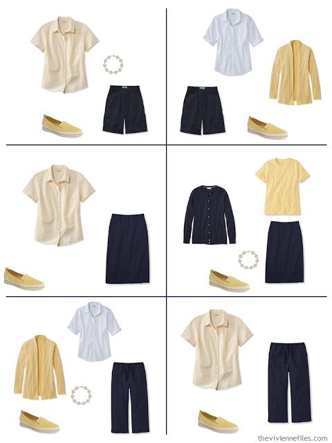 six ways to wear yellow with navy and white for warm weather