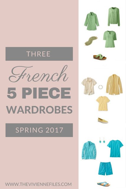 Three French 5-Piece Wardrobes for Spring 2017