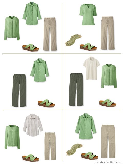 six ways to wear greenery with olive green and khaki